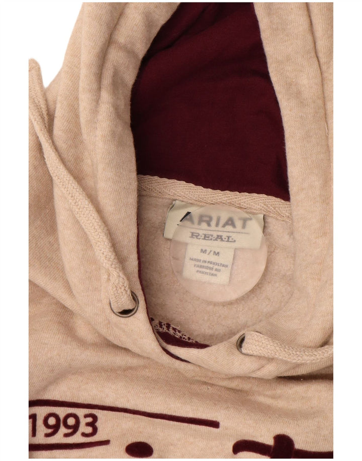 ARIAT Herren-Kapuzenpullover mit Grafik, mittelbeige Baumwolle
