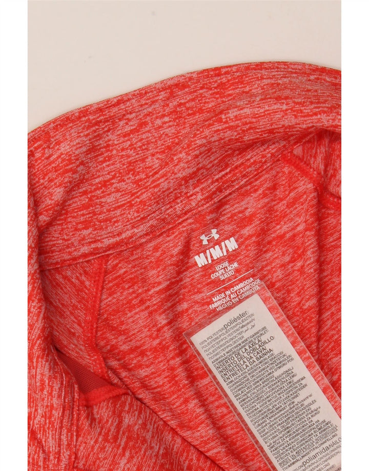 Under Armour Damen Pullover-Trainingsanzugoberteil UK 12 Medium Red Flecked