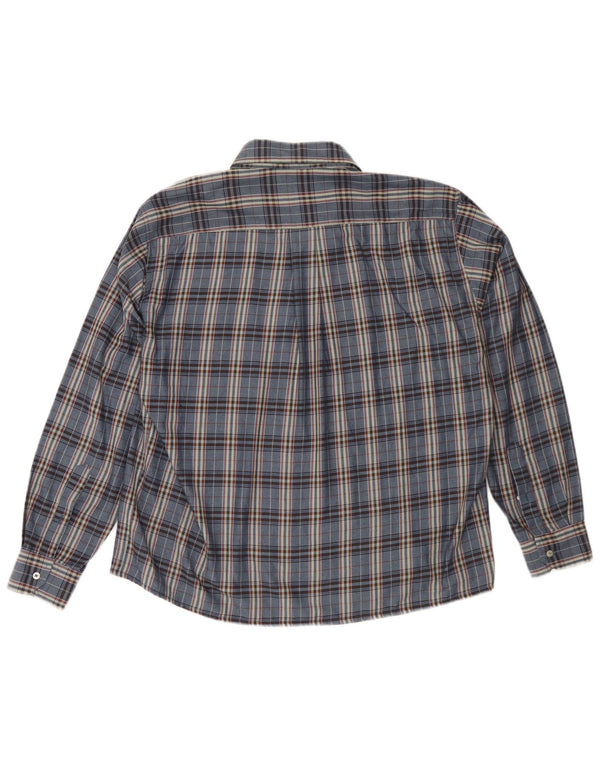 Goose & Gander Herren Flanellhemd IT 48 Medium Navy Blue Check