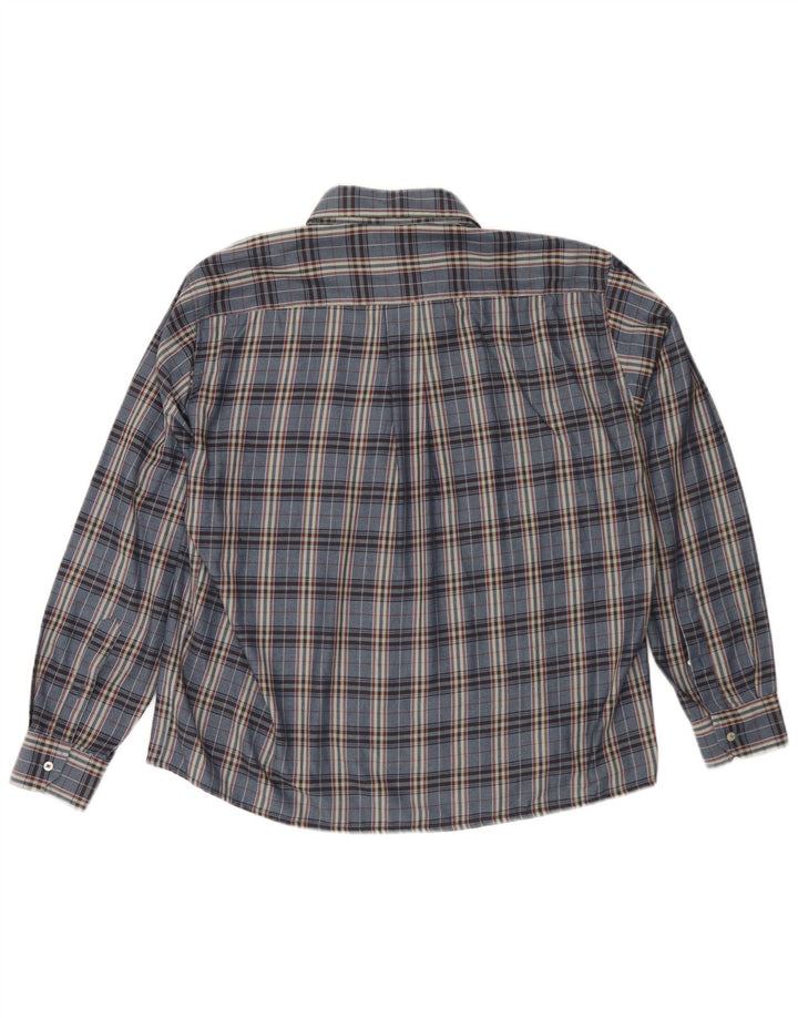 Goose & Gander Herren Flanellhemd IT 48 Medium Navy Blue Check