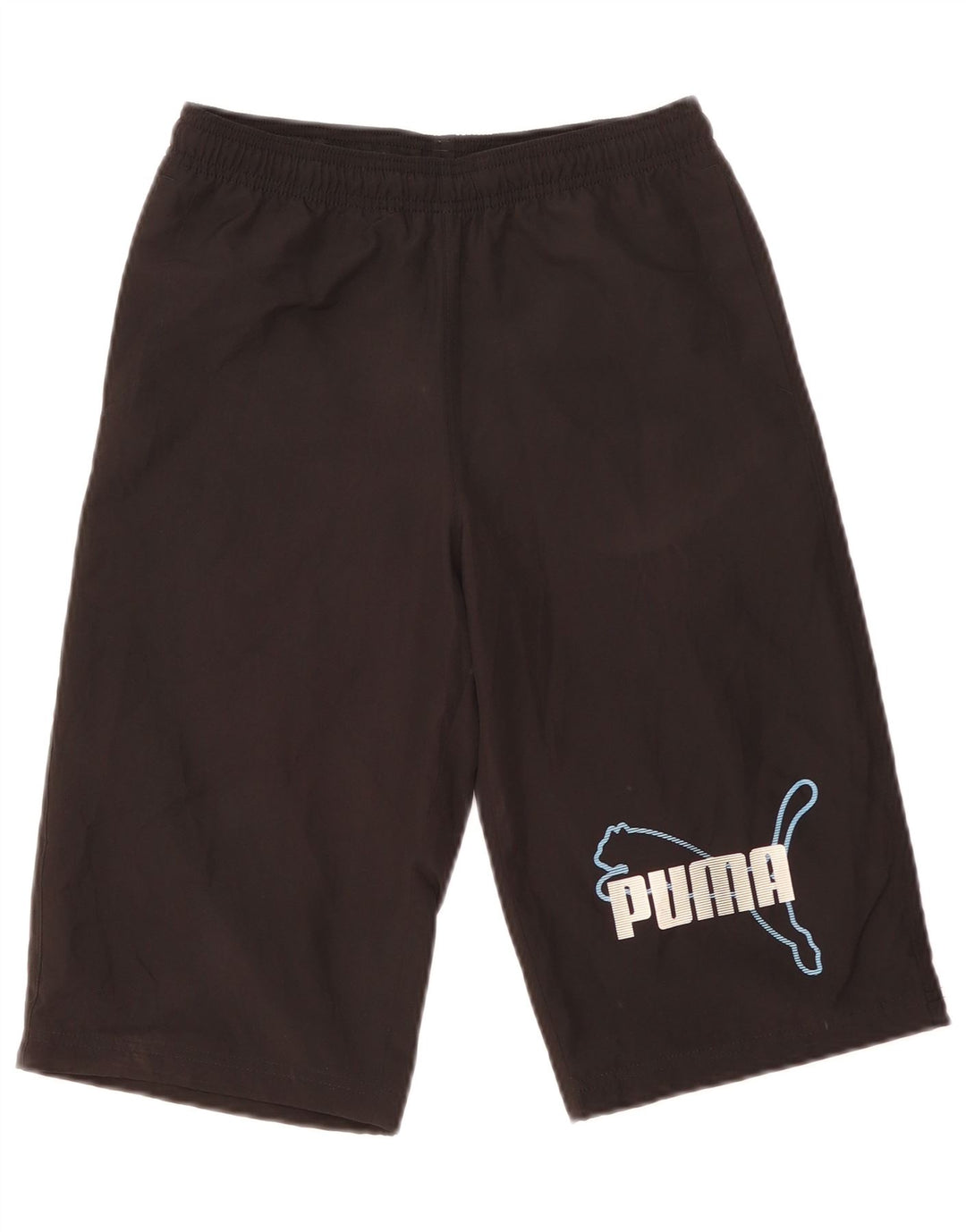 Puma Jungen Graphic Bermuda Sportshorts 13–14 Jahre, schwarzes Polyester