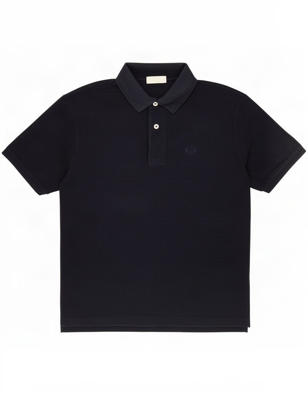 Sergio Tacchini Herren Poloshirt IT 48 Medium Marineblau Baumwolle