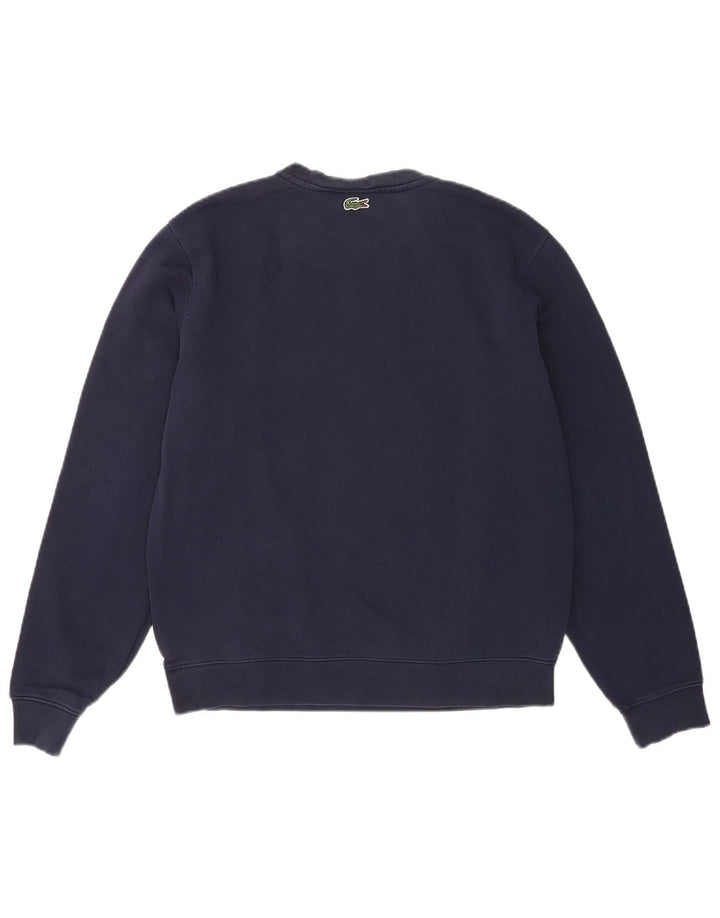 Lacoste Herren-Sweatshirt mit Grafik, Größe 4, mittelgroß, marineblau, Baumwolle