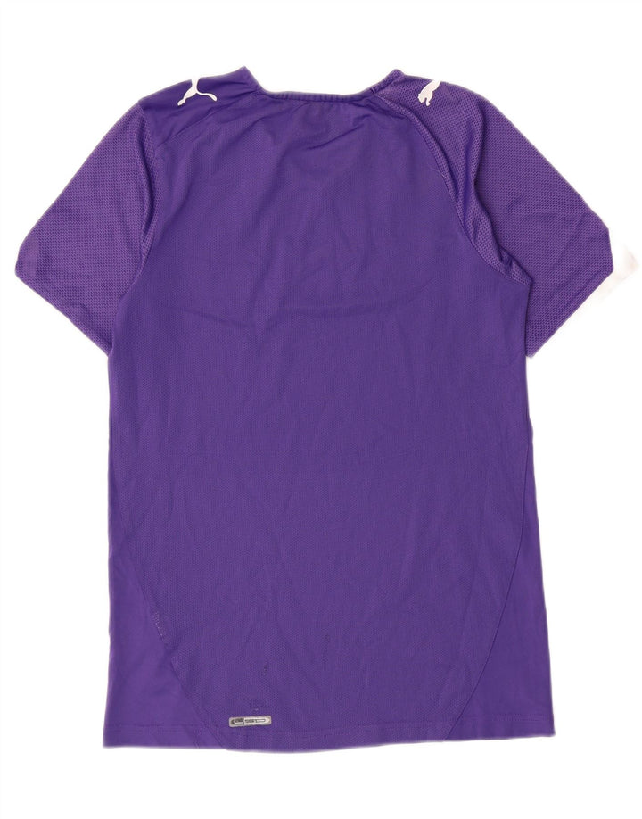 PUMA Mens Graphic T-Shirt Top Small Purple Polyester Vintage Puma and Second-Hand Puma from Messina Hembry 