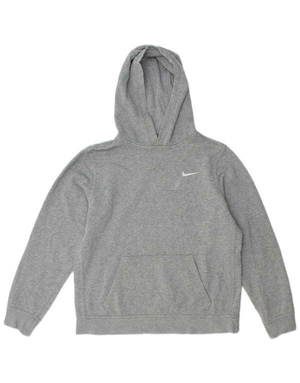 Nike Kapuzenpullover für Jungen, 13–14 Jahre, XL, grau gefleckte Baumwolle