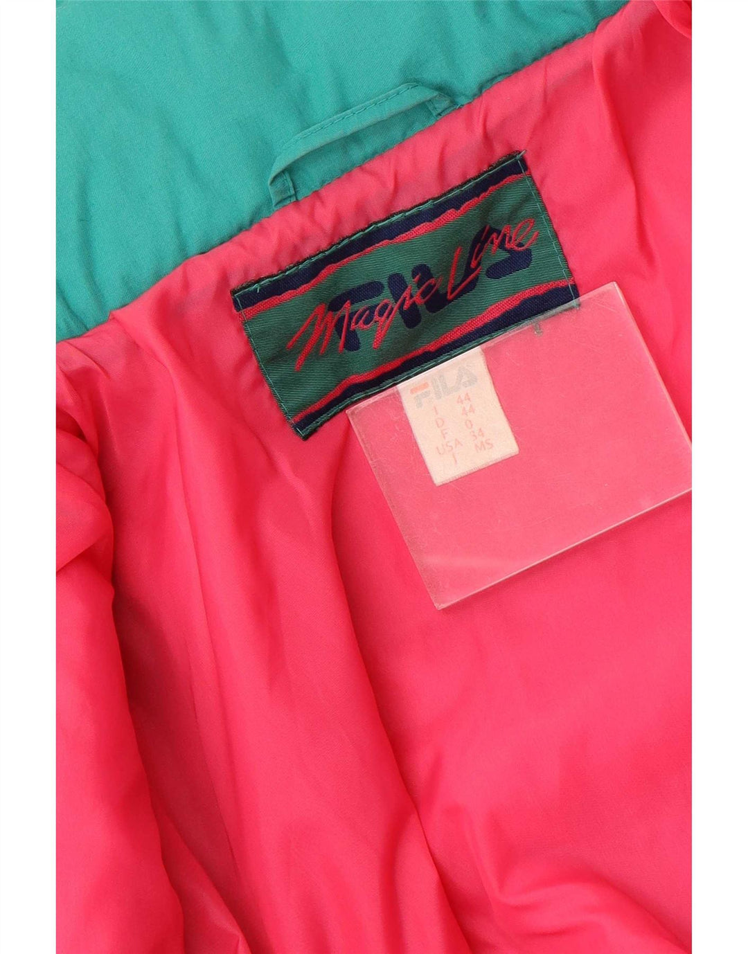 Fila Herren Loose Fit Wattierte Jacke IT 44 XS Lila
