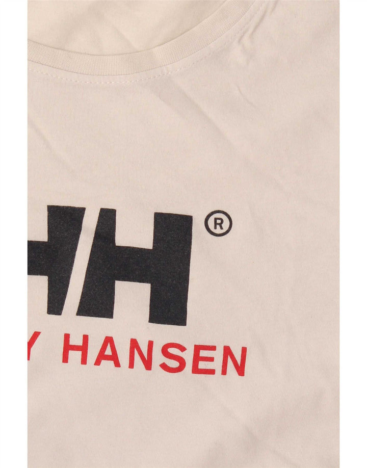 Helly Hansen Herren-T-Shirt mit Grafik, Größe L, Weiß
