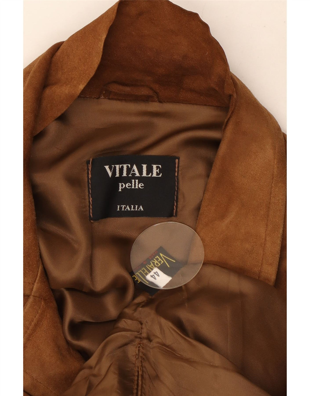 Vintage Damen Wildlederjacke IT 44 Mittelbraunes Leder