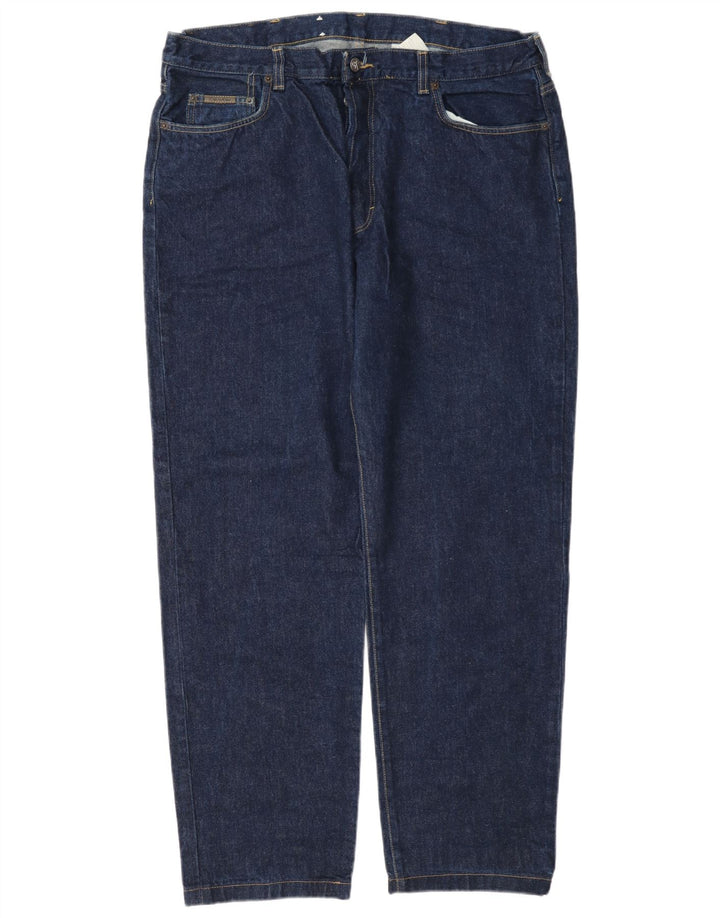 Calvin Klein Herren Straight Jeans W38 L30 Marineblau Baumwolle