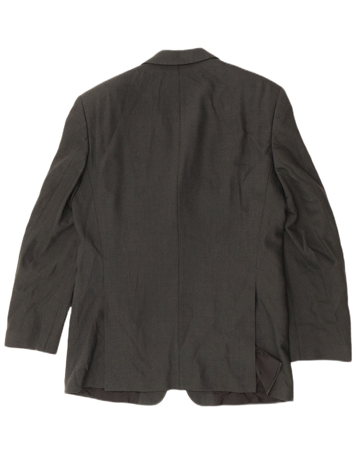 Hugo Boss Herren-Blazer mit 3 Knöpfen, EU 50, große graue Wolle
