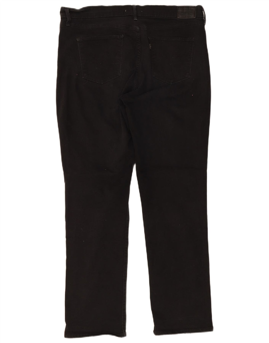 LEVI'S Damen 314 Shaping Straight Jeans W33 L30 Schwarz