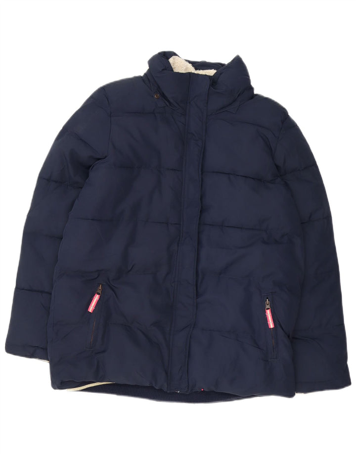 BODEN Sherpa-gepolsterte Jacke für Mädchen, 15–16 Jahre, marineblaues Polyester