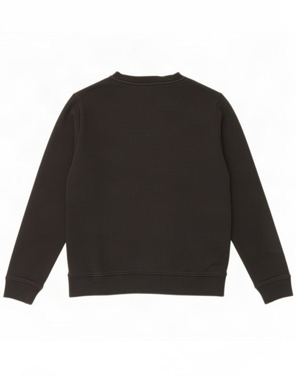 Calvin Klein Jeans Grafik-Sweatshirtpullover für Mädchen, 13–14 Jahre, schwarze Baumwolle