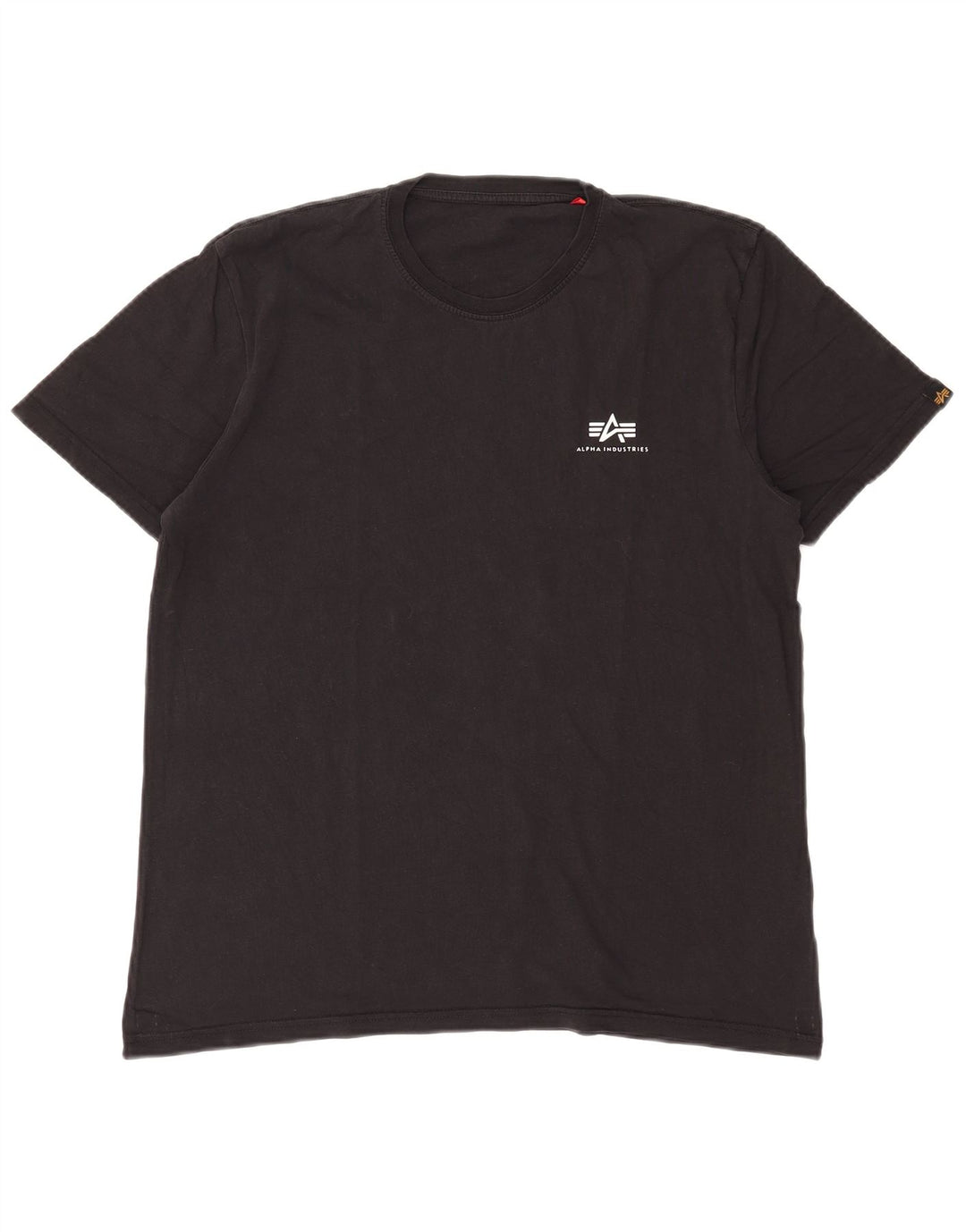 Alpha Industries Herren T-Shirt Top Medium Schwarz Baumwolle
