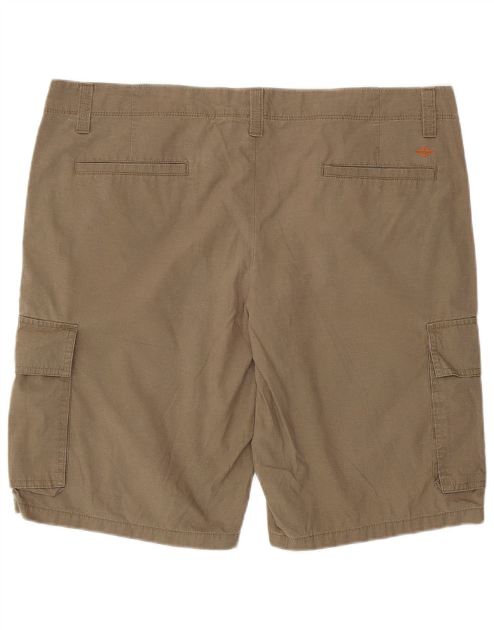 DOCKERS Herren Cargoshorts W38 XL Beige Baumwolle