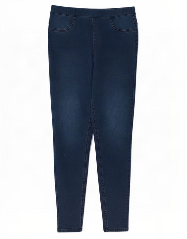 Marks & Spencer Damen Jegging-Jeans UK 10 Small W28 L28 Marineblaue Baumwolle