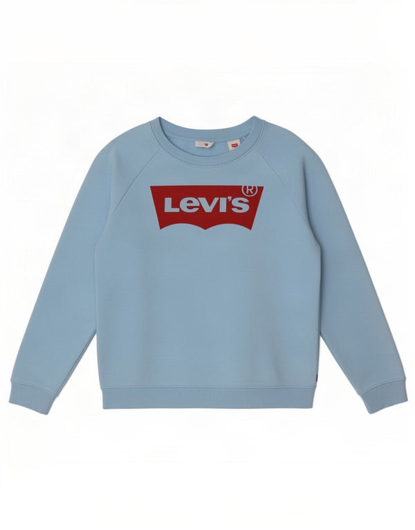 Levi's Herren-Sweatshirt mit Grafik-Übergröße, Größe UK 6, XS, Blau, Baumwolle