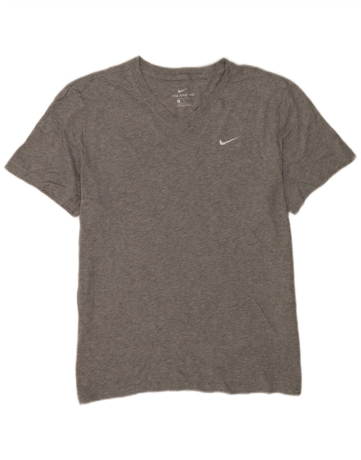 Nike Herren T-Shirt Top Large Grau