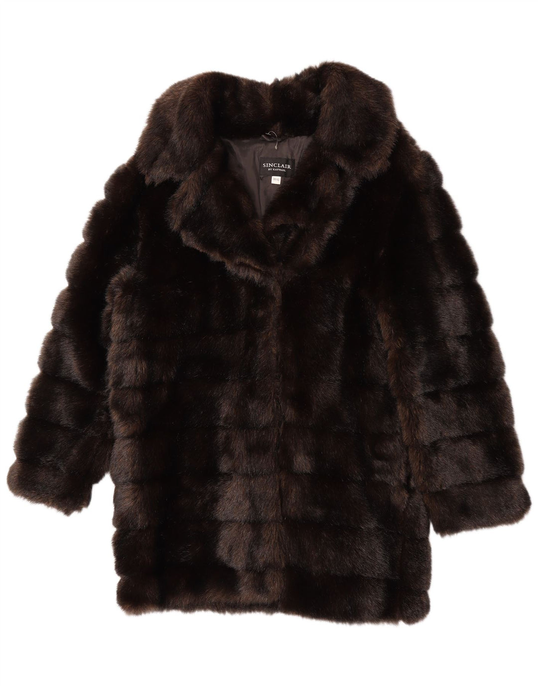 Sinclair Damen Kunstpelzmantel EU 38/40 Mittelbraun Modacryl