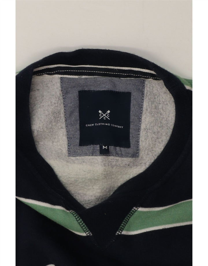 Crew Clothing Herren-Sweatshirt, mittelgroß, marineblau, gestreift, Baumwolle