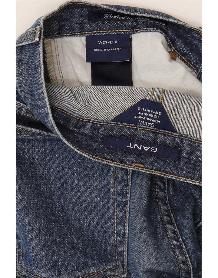 Gant Damen Dawn Regular Fit Straight Jeans W27 L27 Marineblau