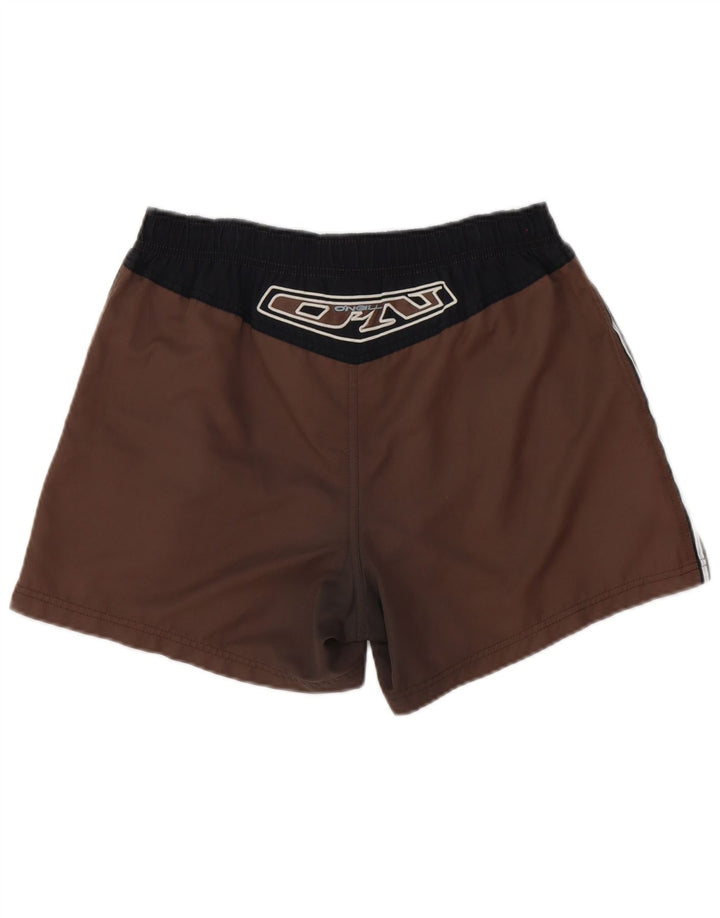 O'Neill Herren-Badeshorts, klein, braun gestreift, Polyester