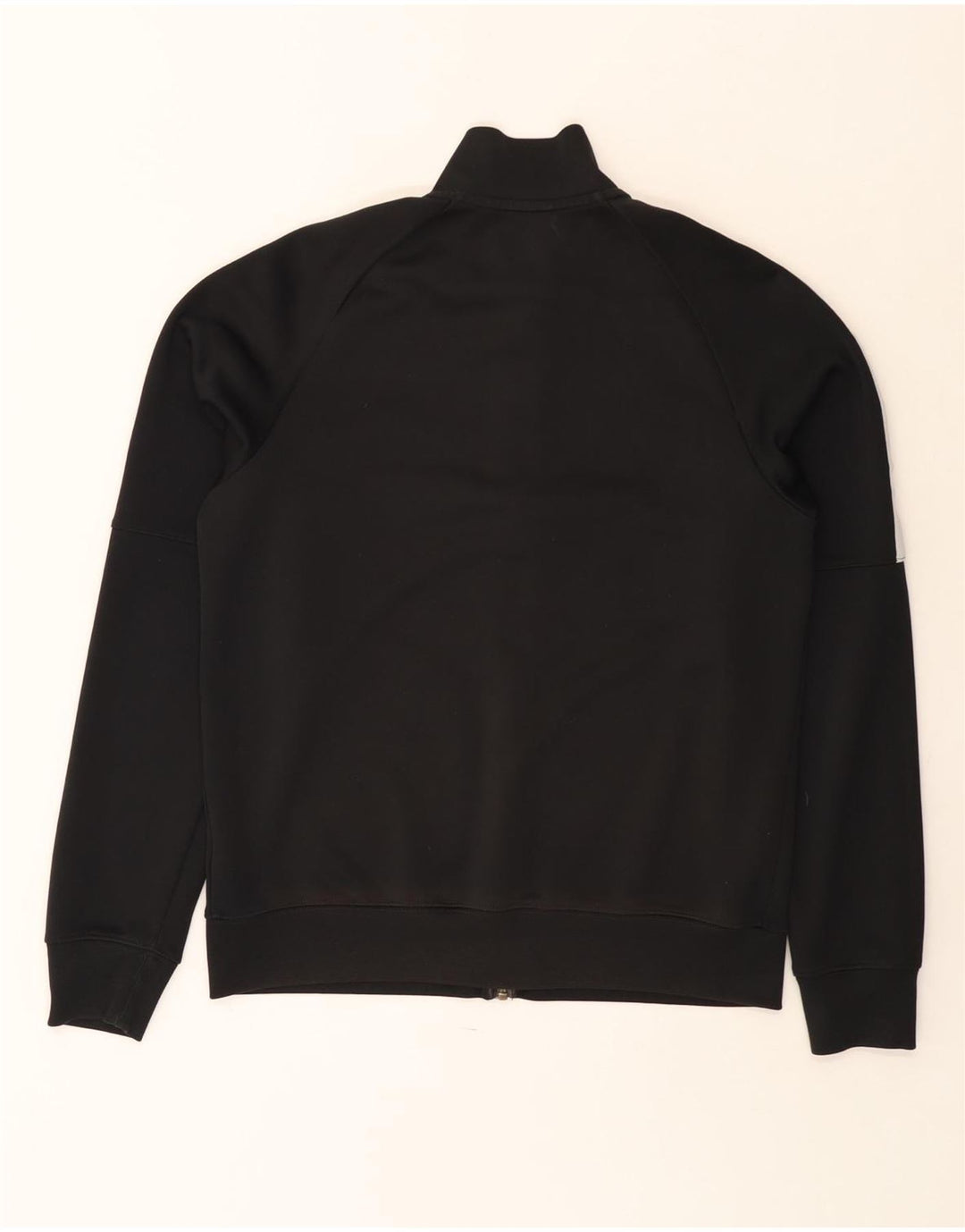 Nike Herren-Trainingsanzug-Top-Jacke aus mittelschwarzem Colourblock-Polyester