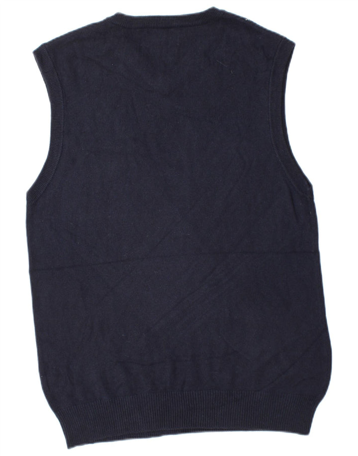 American Eagle Herren-Tanktop, mittelgroß, Marineblau, Argyle-/Diamant-Baumwolle