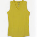 Adidas Damen Climalite Weste Top UK 14 Mittelgelbes Polyester