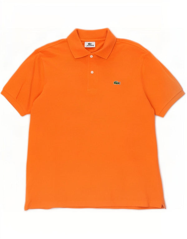 Lacoste Herren-Poloshirt, Größe 4, mittelorange Baumwolle