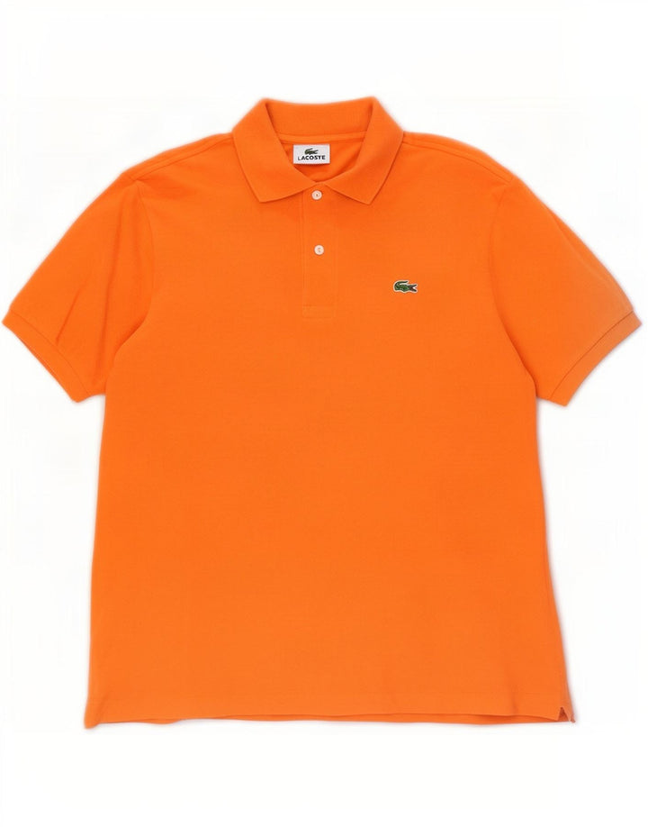 Lacoste Herren-Poloshirt, Größe 4, mittelorange Baumwolle
