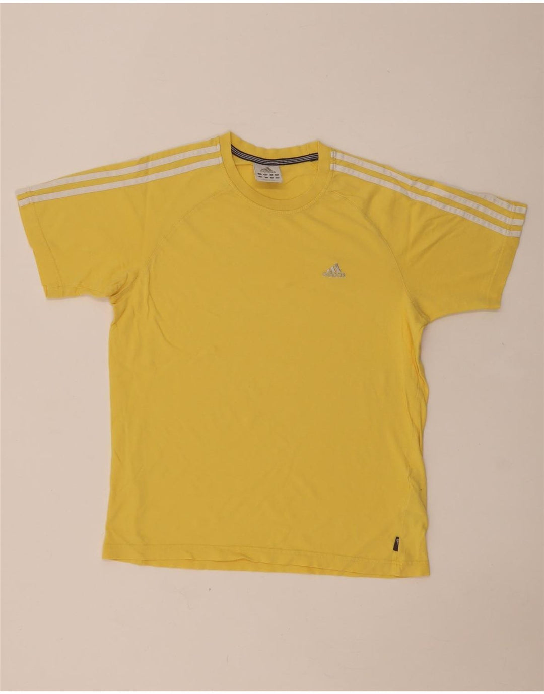 Adidas Herren T-Shirt Top Small Gelb Baumwolle