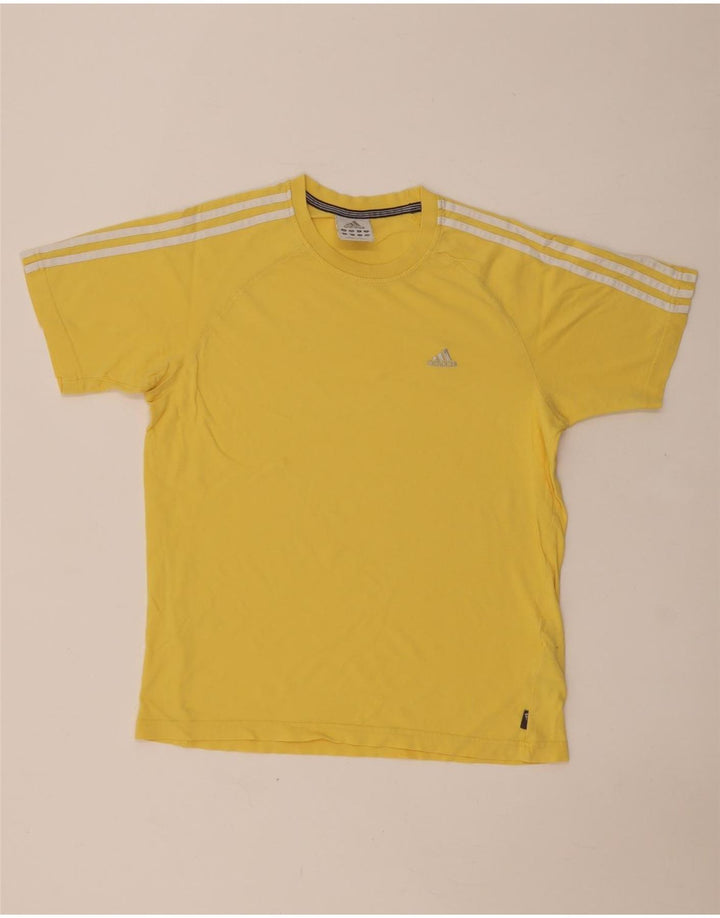 Adidas Herren T-Shirt Top Small Gelb Baumwolle