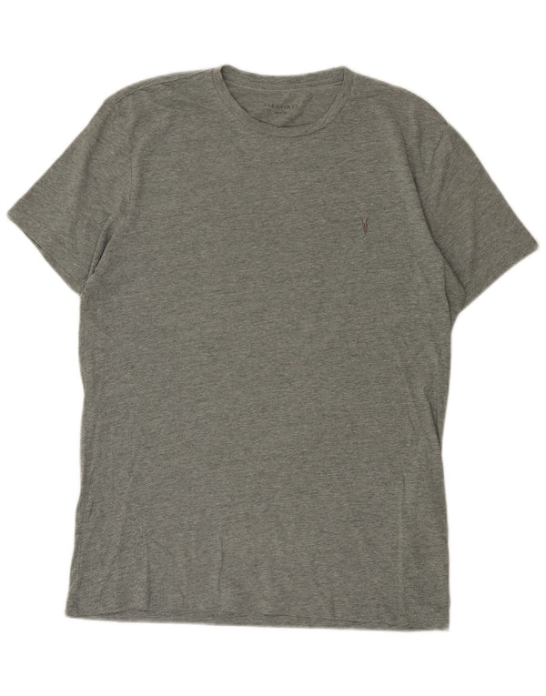 All Saints Herren-T-Shirt aus mittelgrüner Baumwolle