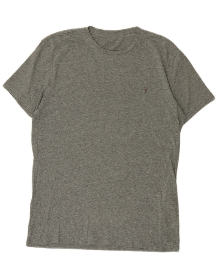 All Saints Herren-T-Shirt aus mittelgrüner Baumwolle