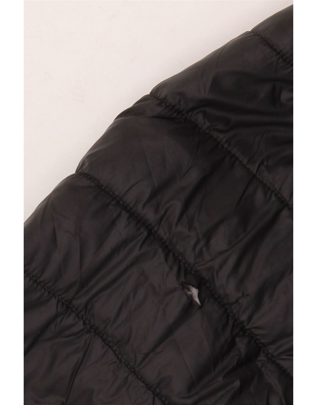 ZARA Herren Wattierte Jacke UK 44 2XL Schwarz Nylon
