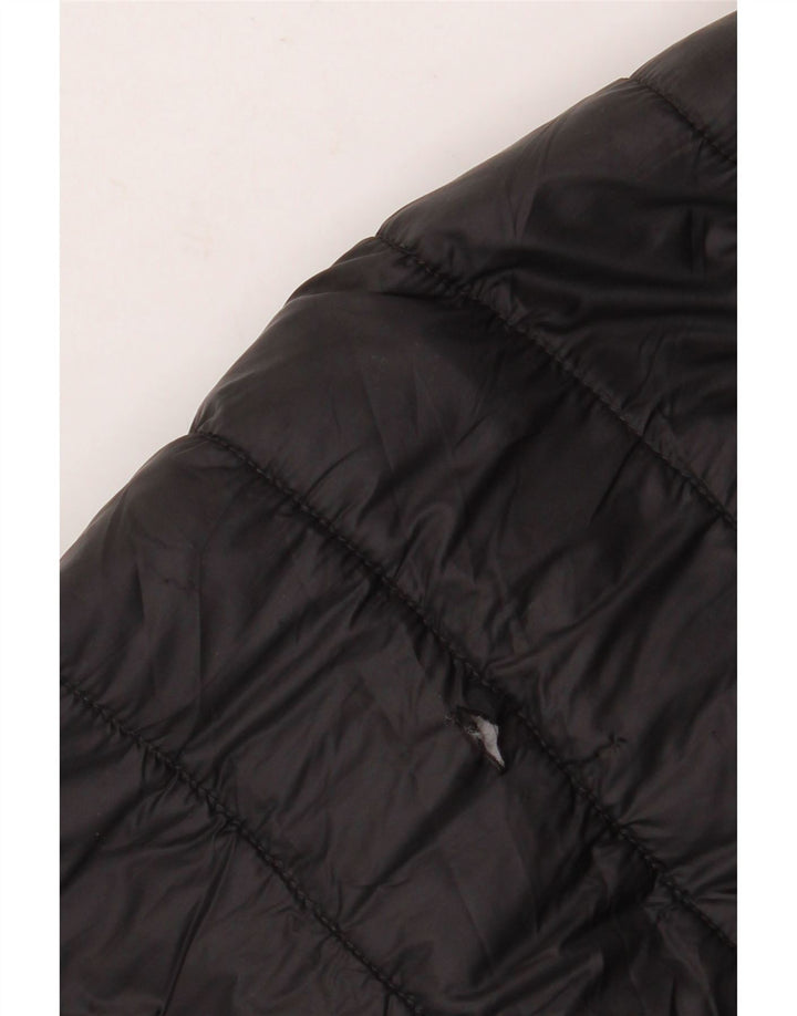 ZARA Herren Wattierte Jacke UK 44 2XL Schwarz Nylon