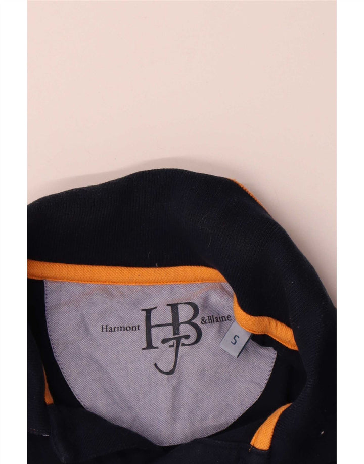 Harmont & Blaine Herren-Poloshirt, klein, marineblau, Baumwolle