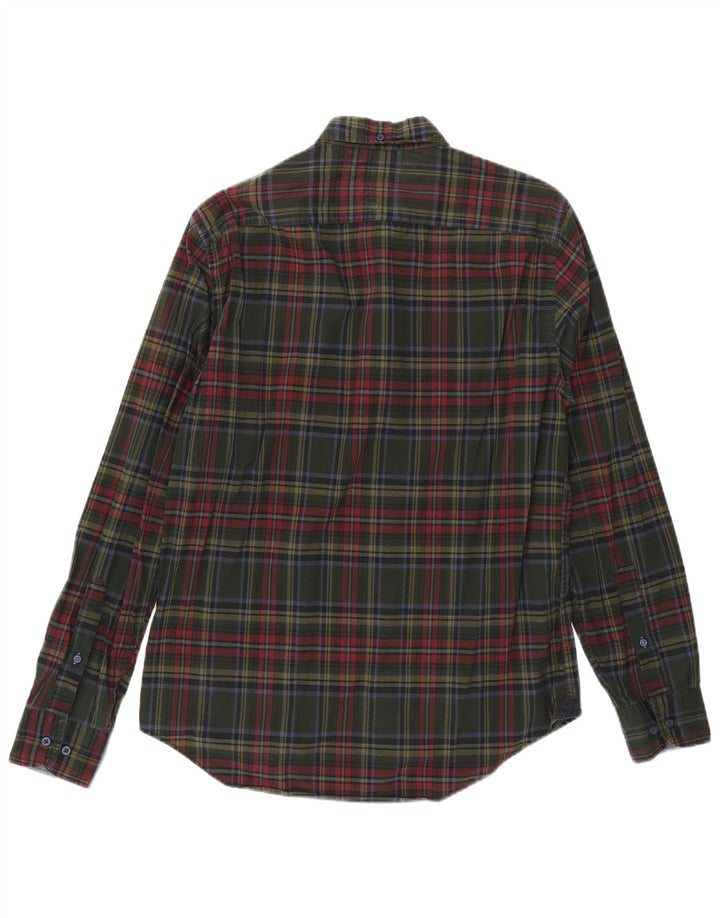 Tommy Hilfiger Herren New York Fit Hemd Medium Khaki Check Baumwolle