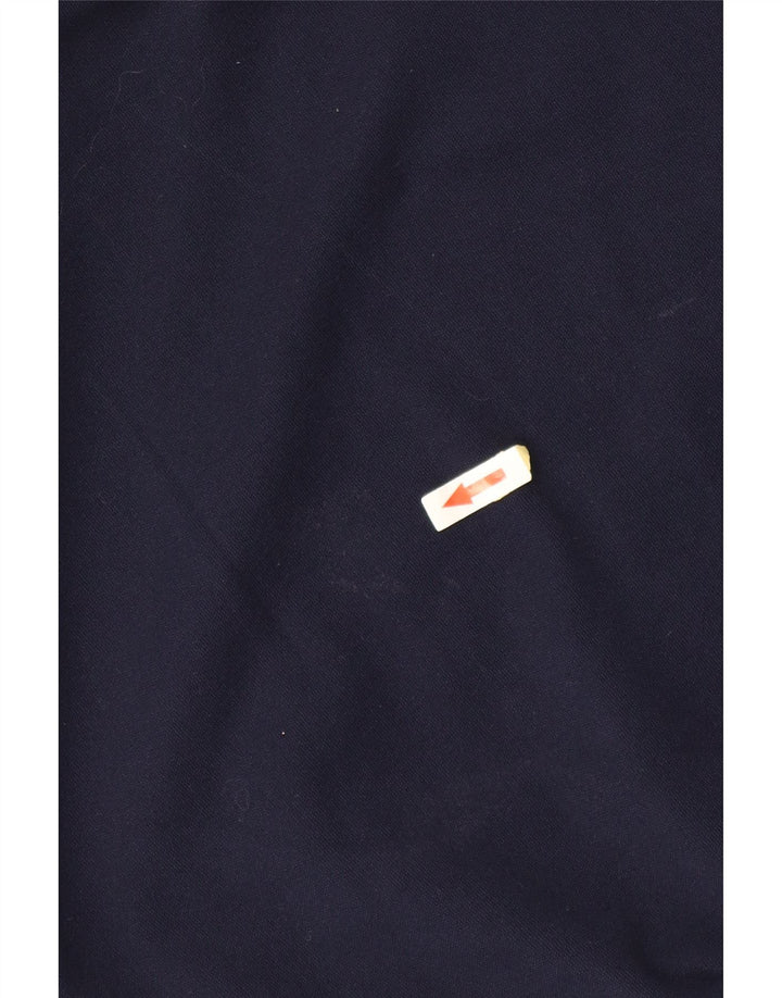 KAPPA Herren-Sweatshirt mit Reißverschluss am Hals, XL, Marineblau, Farbblock-Polyester