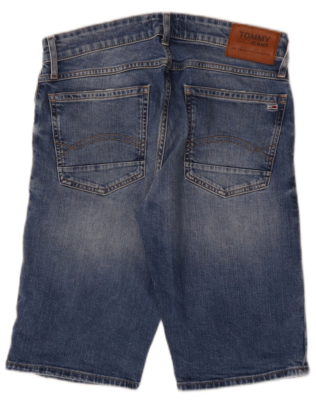Tommy Hilfiger Herren-Jeansshorts mit entspannter Passform, W30, mittelblaue Baumwolle