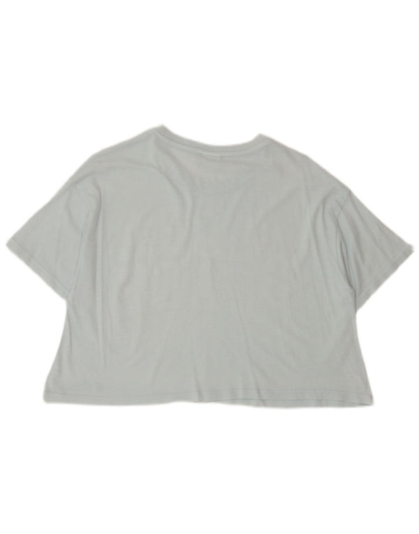 Zara Crop Graphic T-Shirt für Mädchen, 11–12 Jahre, Blau
