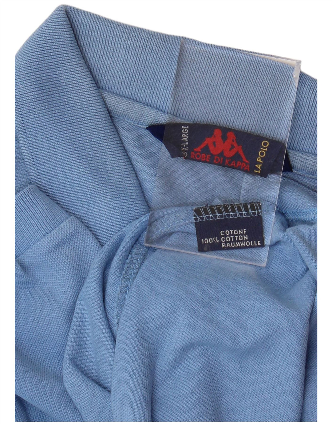 KAPPA Herren Poloshirt XL Blau Baumwolle