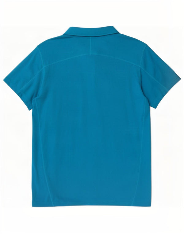 Nike Herren Dri Fit Poloshirt, großes blaues Polyester
