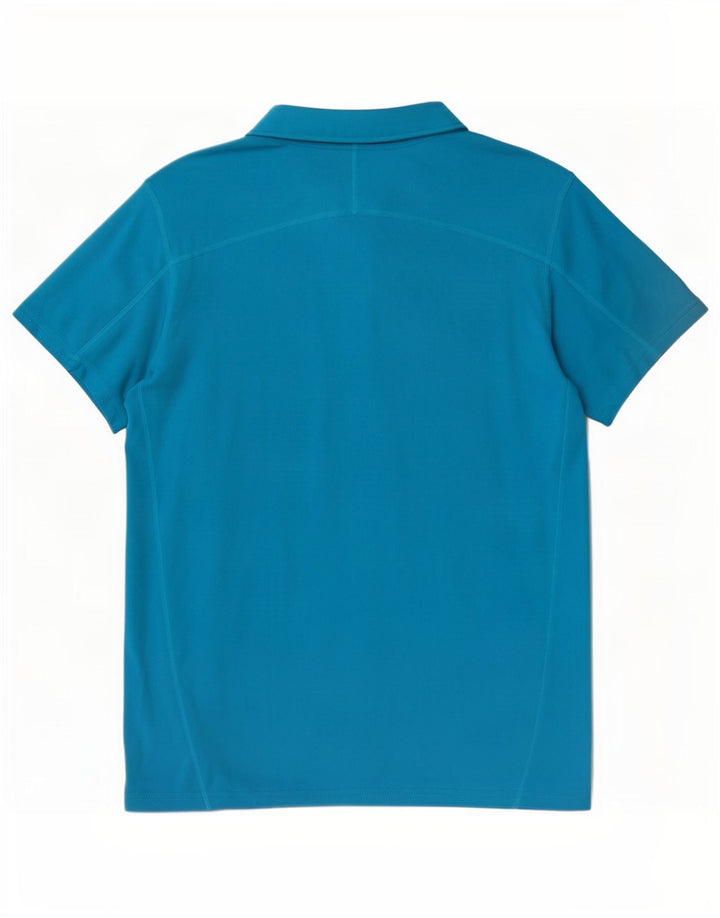 Nike Herren Dri Fit Poloshirt, großes blaues Polyester