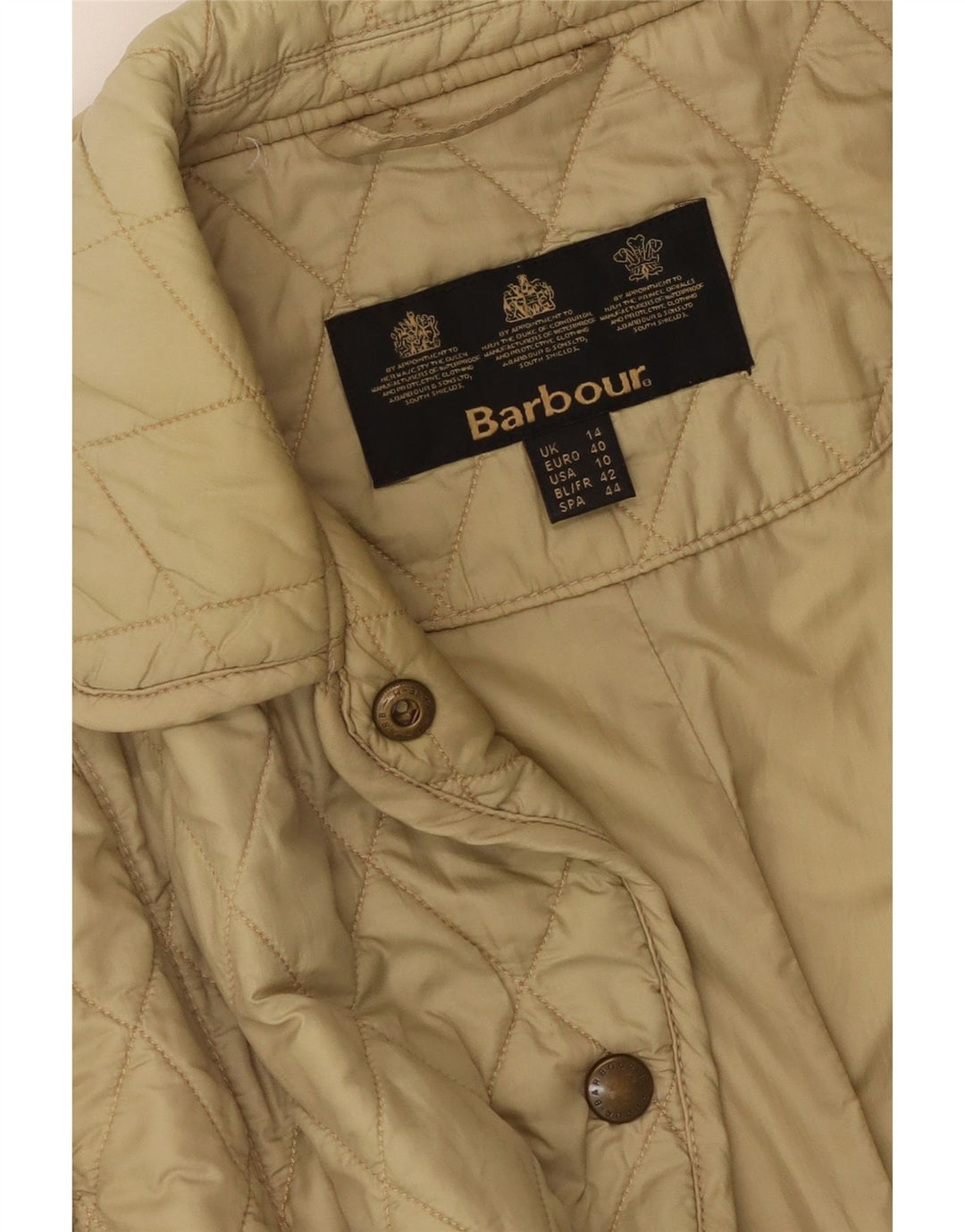 Barbour Damen Steppjacke UK 14 Large Grün