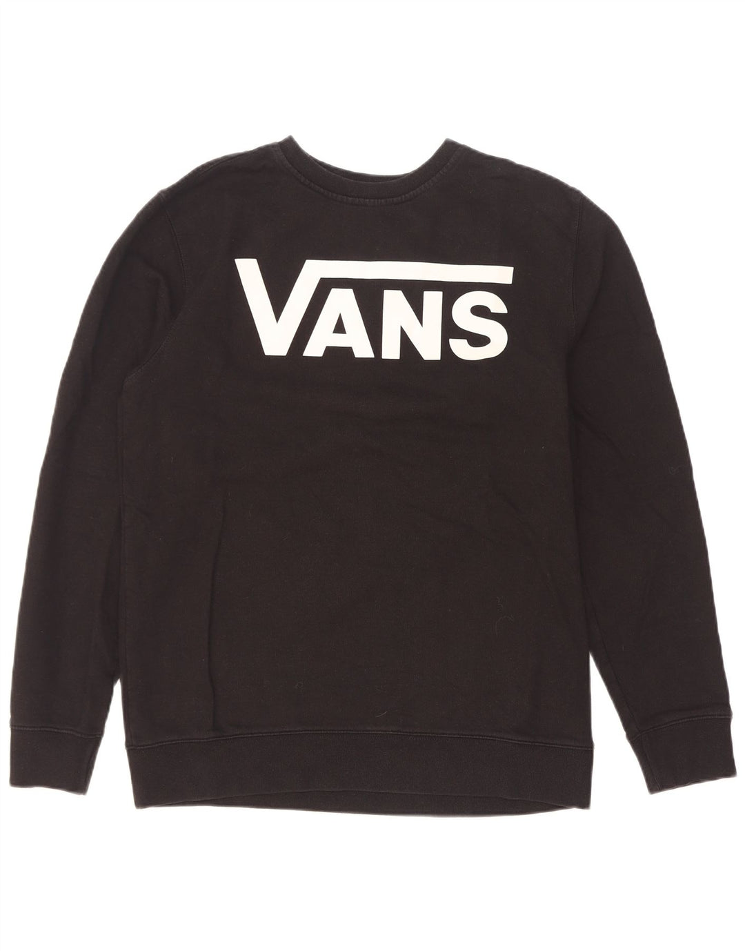 Vans Herren Grafik-Sweatshirt-Pullover aus mittelschwarzer Baumwolle