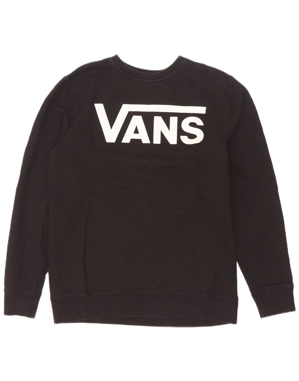 Vans Mens Graphic Sweatshirt Jumper Medium Black Cotton