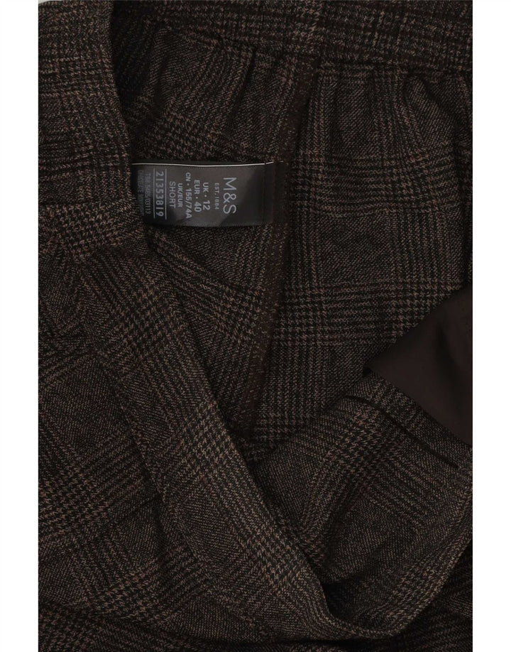 Marks & Spencer Damen Freizeithose UK 12 Medium W30 L27 Braun