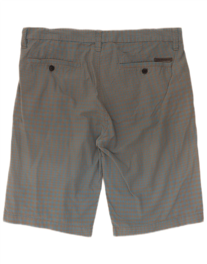 Calvin Klein Herren Cargoshorts W33 Large Blue Gingham